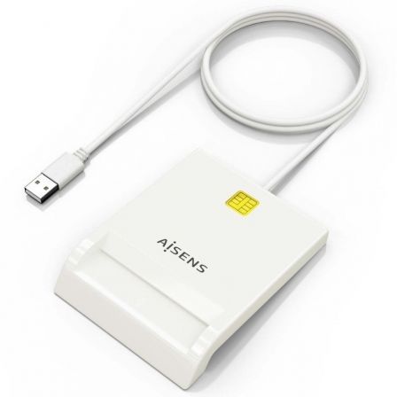 Aisens Lector de Tarjeta Inteligente DNI ASCR-SN07-W Blanco